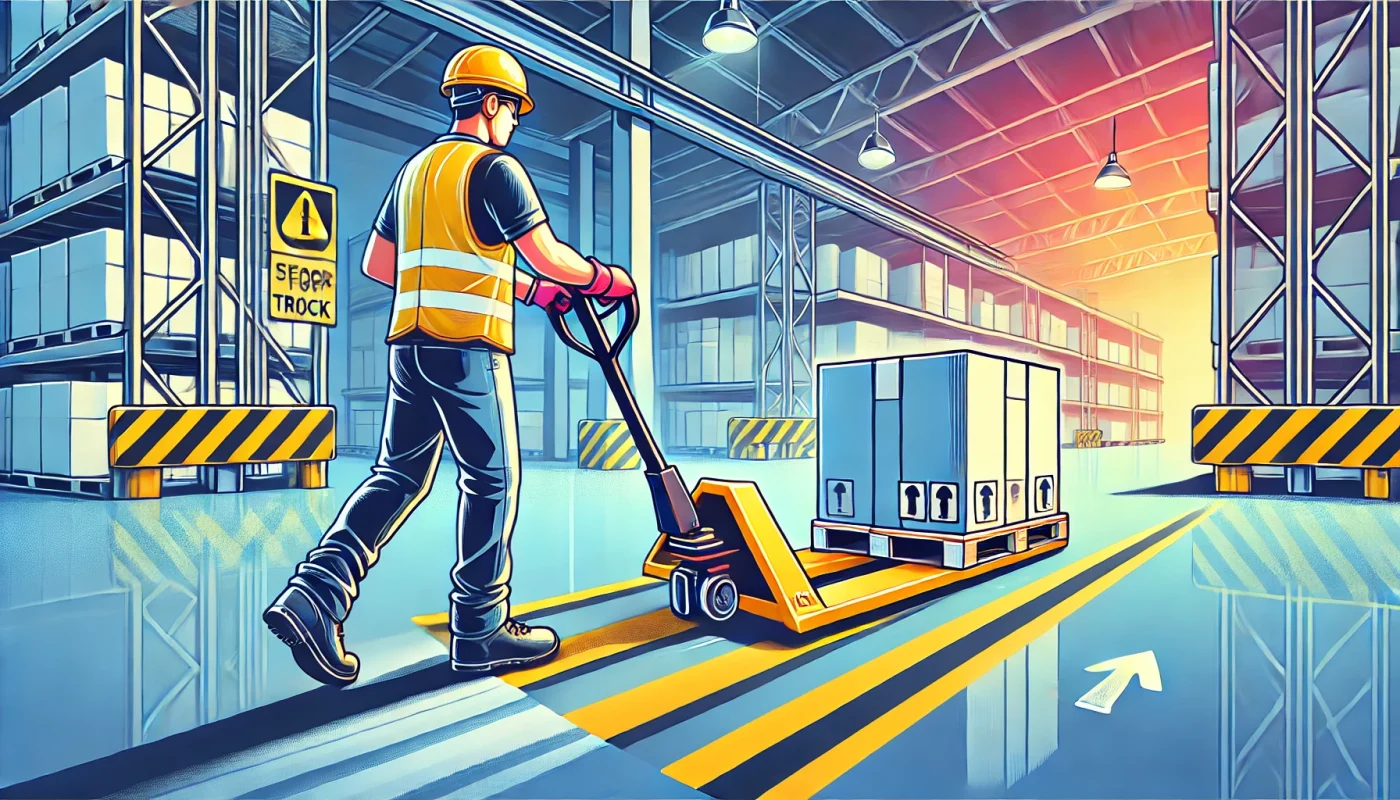 vận hành xe nâng tay an toàn