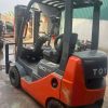 Xe nâng dầu Toyota 2 tấn model FDZN20, động cơ Toyota 1DZII, sản xuất năm 2018, nhập khẩu Nhật Bản nguyên bản, chất lượng đảm bảo.