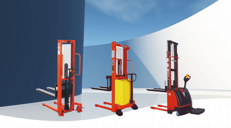 Xe nâng tay cao giúp nâng hạ hàng hóa dễ dàng, tối ưu không gian kho bãi.