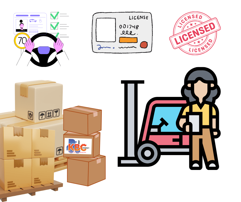 Người lao động đang hoàn thiện hồ sơ đăng ký khóa học chứng chỉ lái xe nâng tại trung tâm đào tạo.