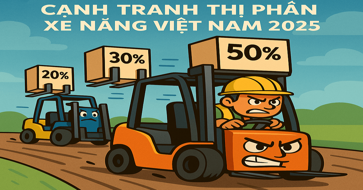 thị trường xe nâng tại Việt Nam 2025 – Xe nâng Heli Trung Quốc tăng trưởng nhanh tại khu vực miền Bắc