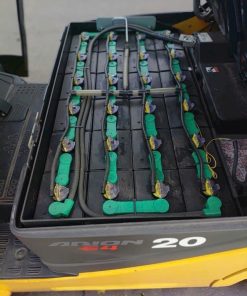 Xe nâng điện Komatsu FB20A-12 tải trọng 2 tấn, khung nâng 4.5m, sản xuất 2018, số giờ 5340, nhập khẩu Nhật Bản nguyên bản, phân phối bởi KBC.