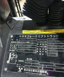 Xe nâng điện Toyota 7FB30 tải trọng 3 tấn, khung nâng 3000mm, sản xuất 2013, số giờ 4081, nhập khẩu Nhật Bản nguyên bản, phân phối bởi KBC.