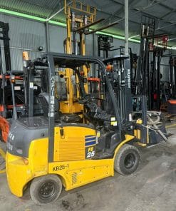 Xe nâng điện Komatsu FE25-1 2.5 tấn, khung nâng 5m, sản xuất 2019, nhập khẩu nguyên bản từ Nhật Bản, chất lượng cao, có dịch giá